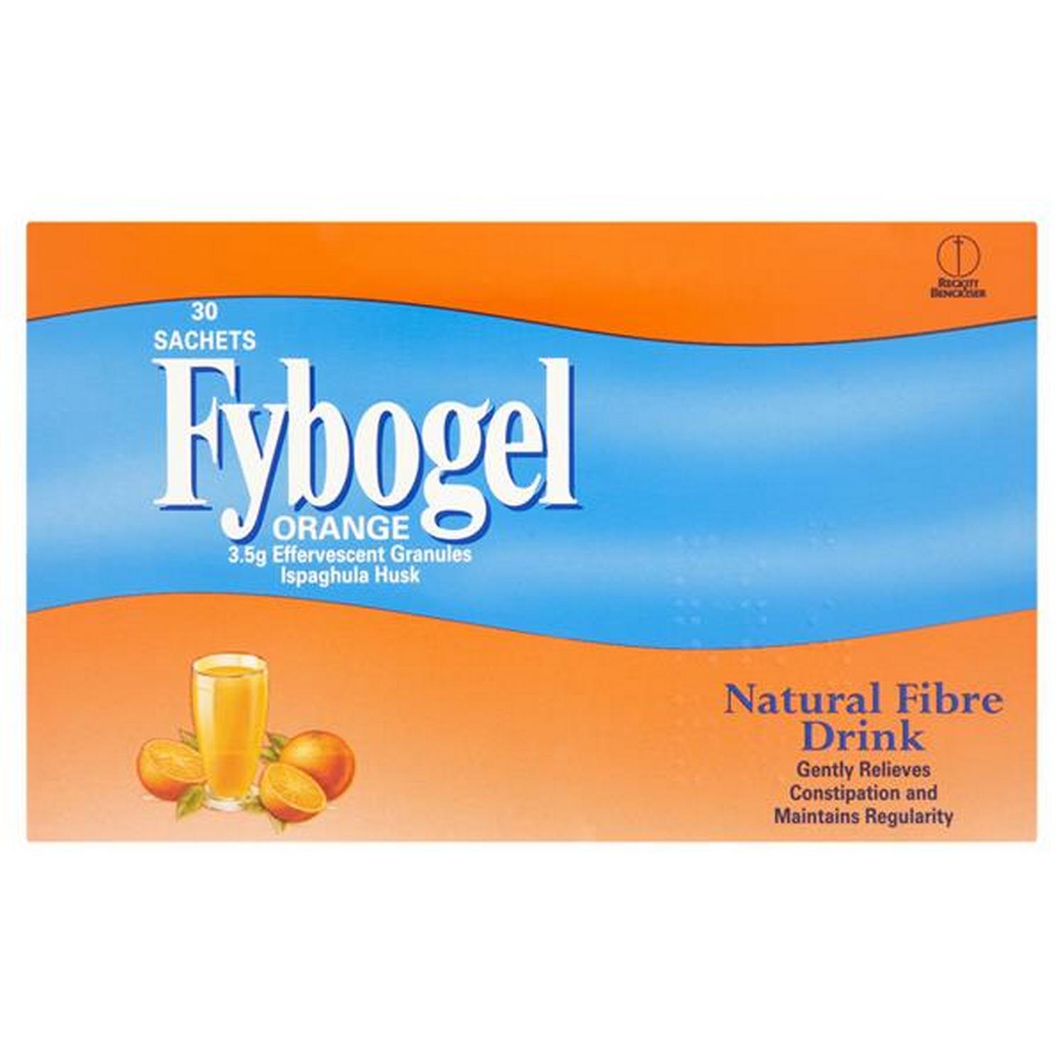 Fybogel Orange Natural Fibre Drink 30 Sachets