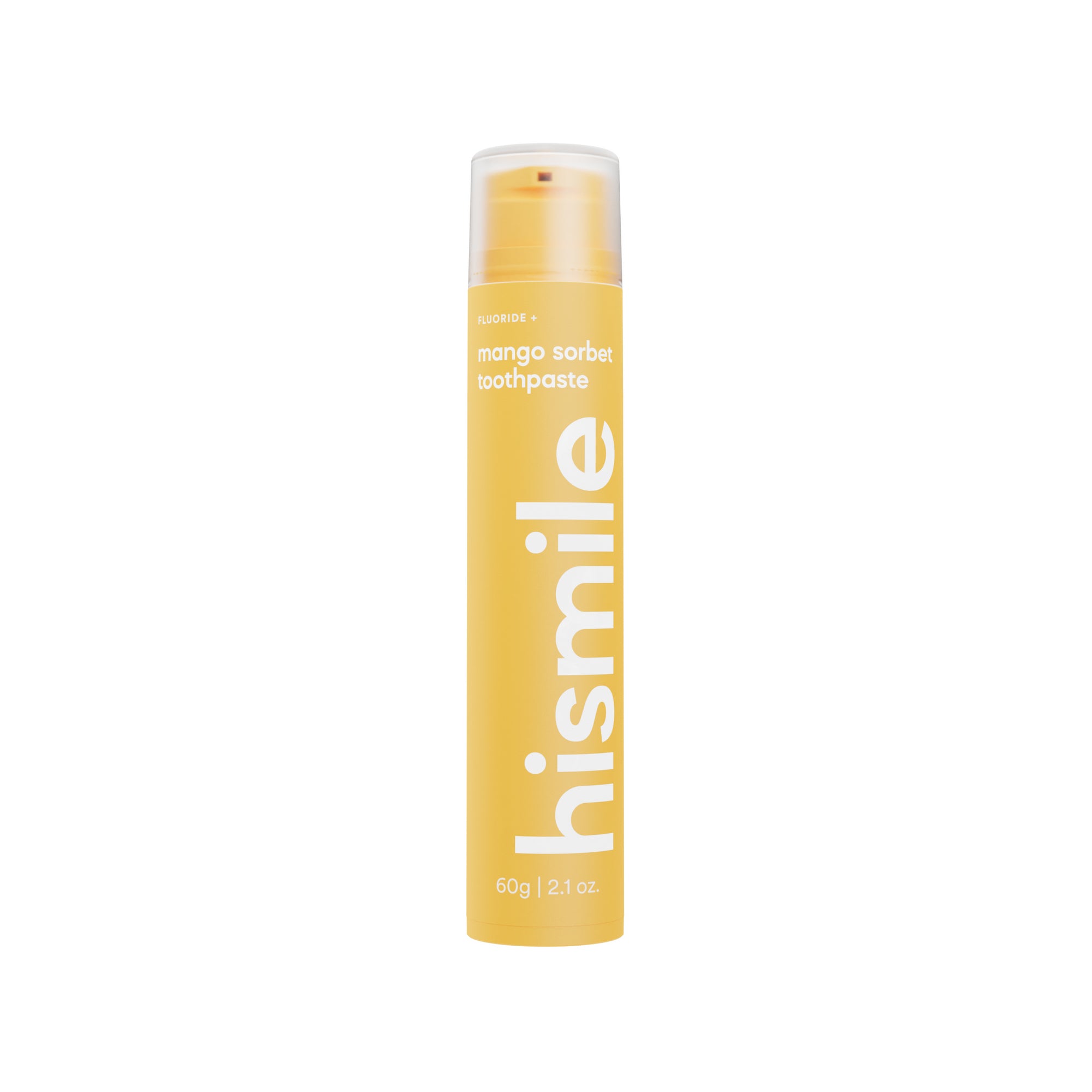 Hismile Mango Sorbet Toothpaste 60g With Cap on