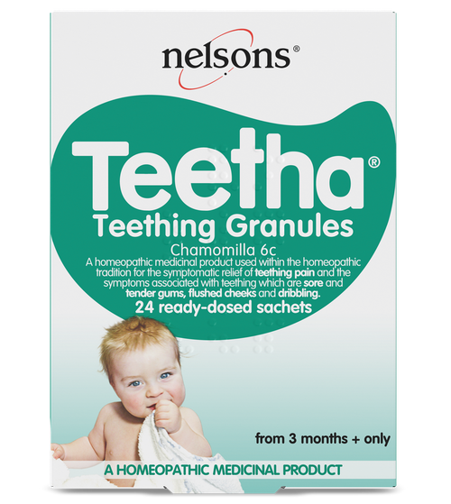 Nelsons Teetha Teething Granules 24 Sachets Baby Teething Relief