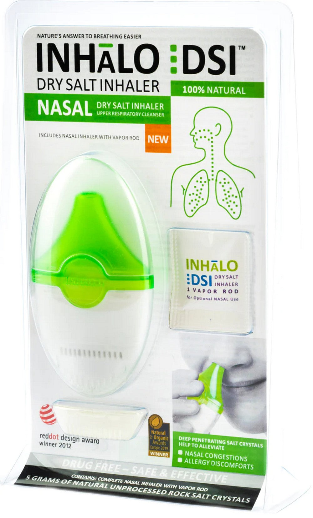 Inhalo DSI - Dry Salt Nasal Inhaler
