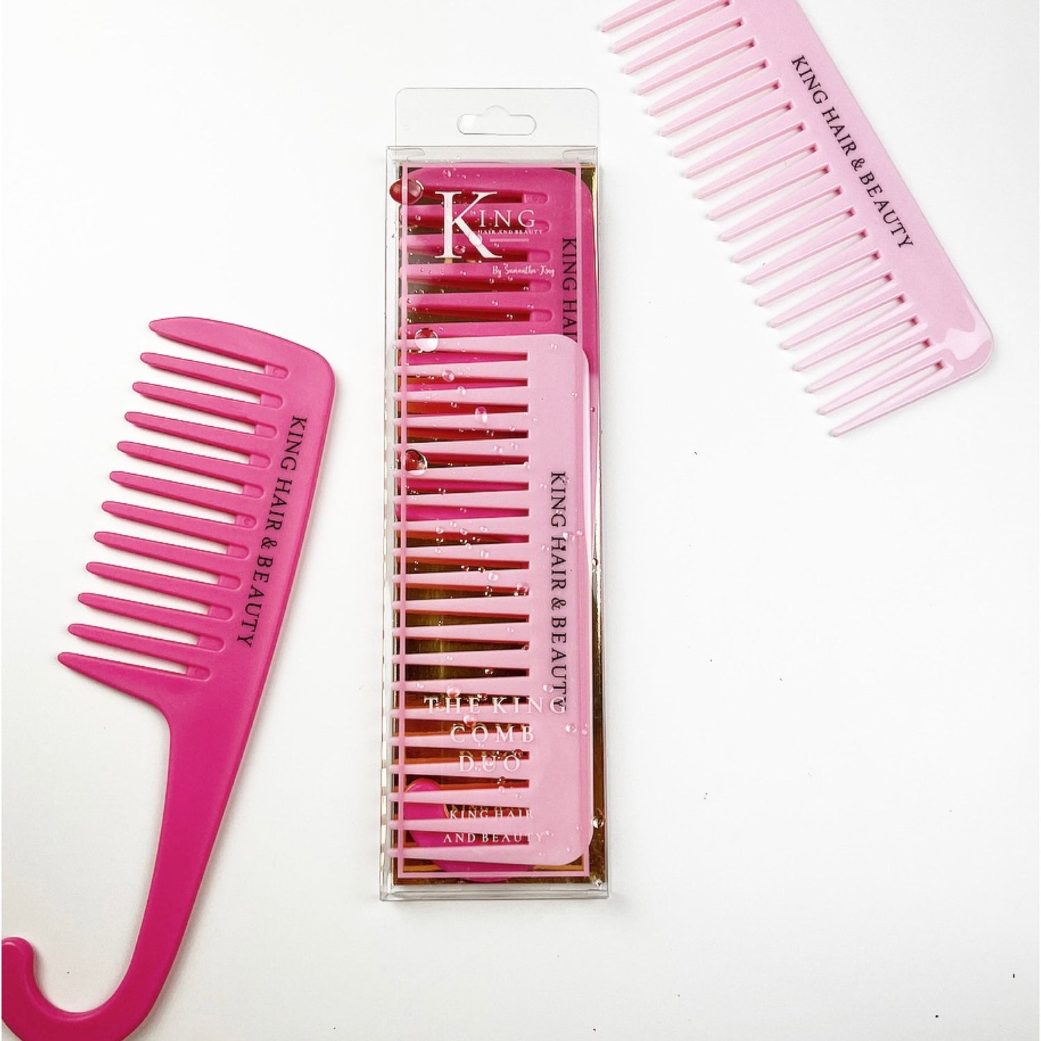 King Hair &amp; Beauty Curl Comb Duo