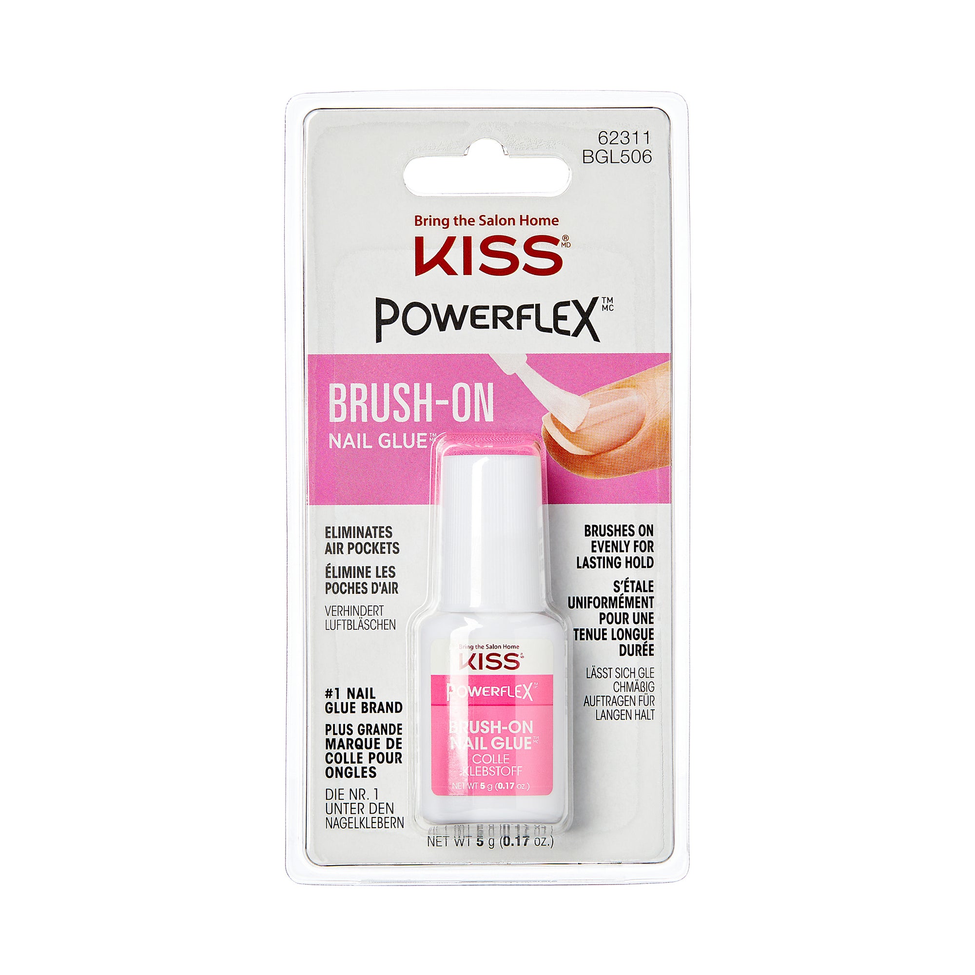 KISS PowerFlex Brush-On Nail Glue - WM