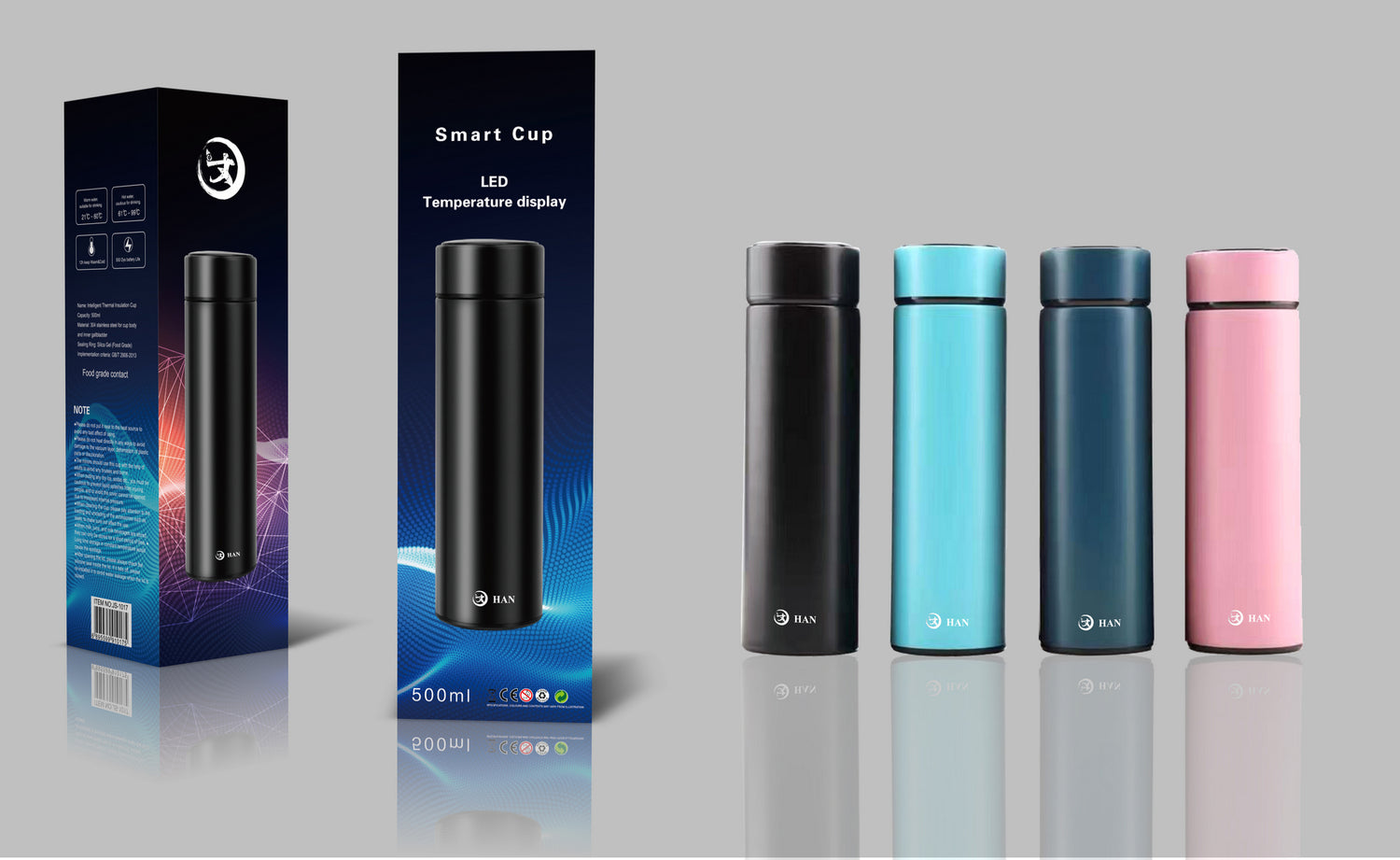 TEMPERATURE CONTROLLED SMART DRINKS BOTTLE 