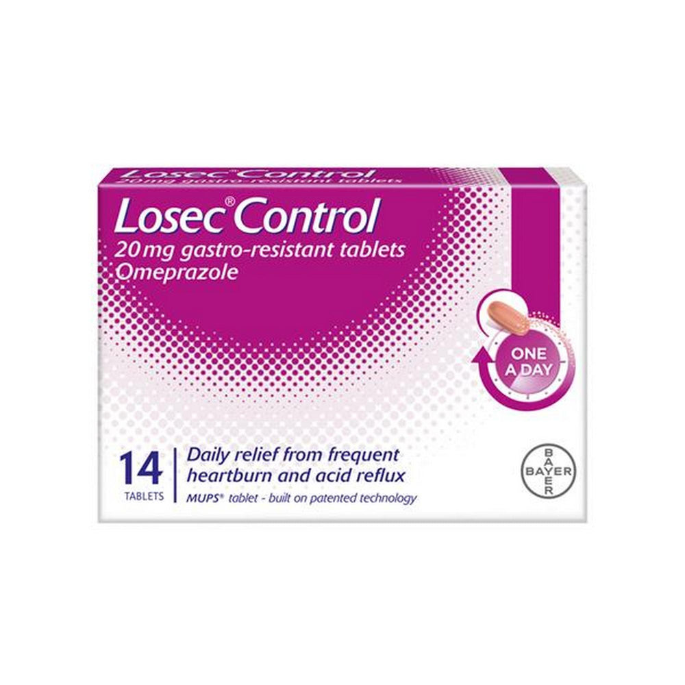 Losec Control 20mg 14 Tablets – McCabes Pharmacy