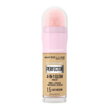Maybelline Instant Age Rewind Perfector 4-In-1 Glow Makeup 20Ml 1.5 light medium 