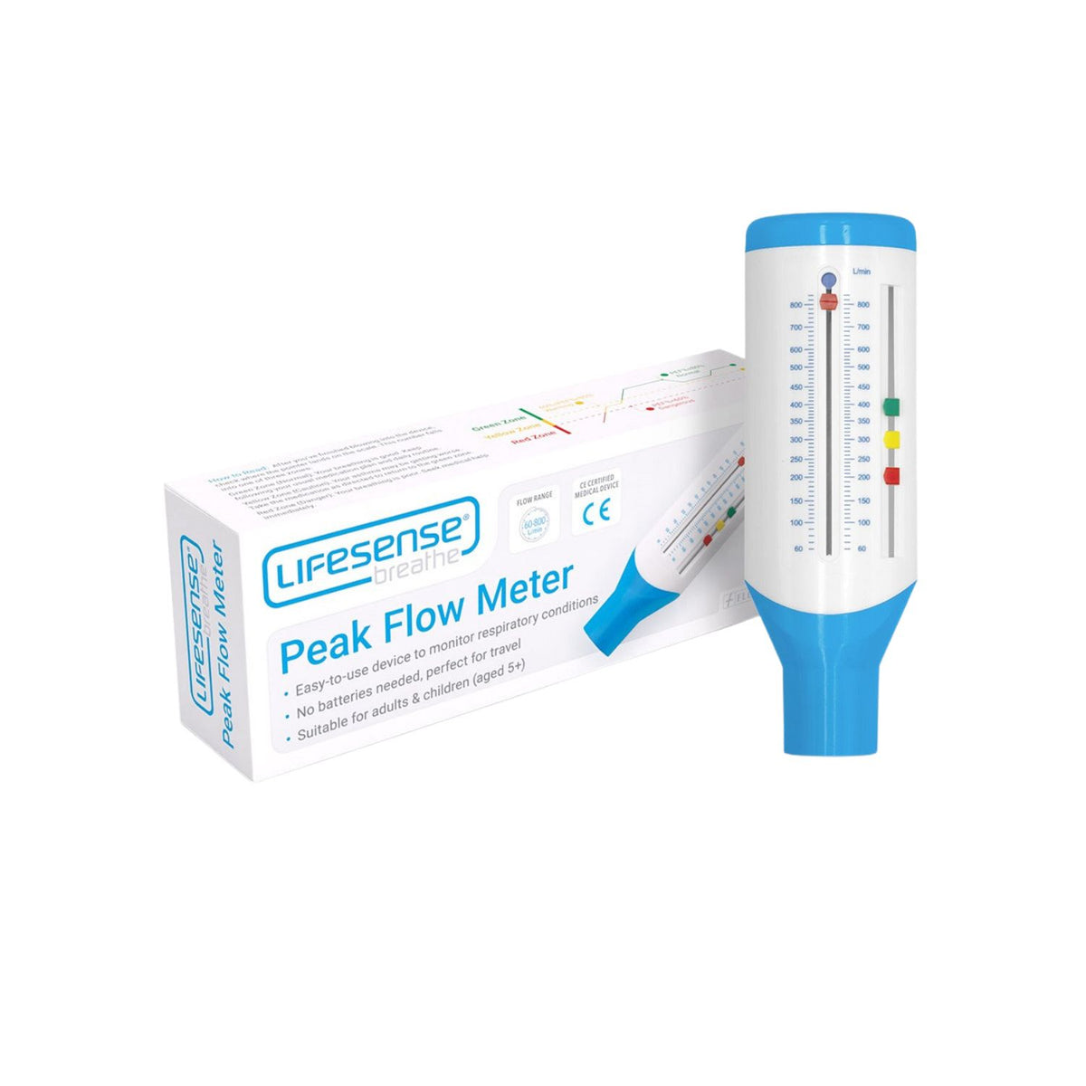 Medicare LifeSense Breathe Peak Flow Meter – McCabes Pharmacy