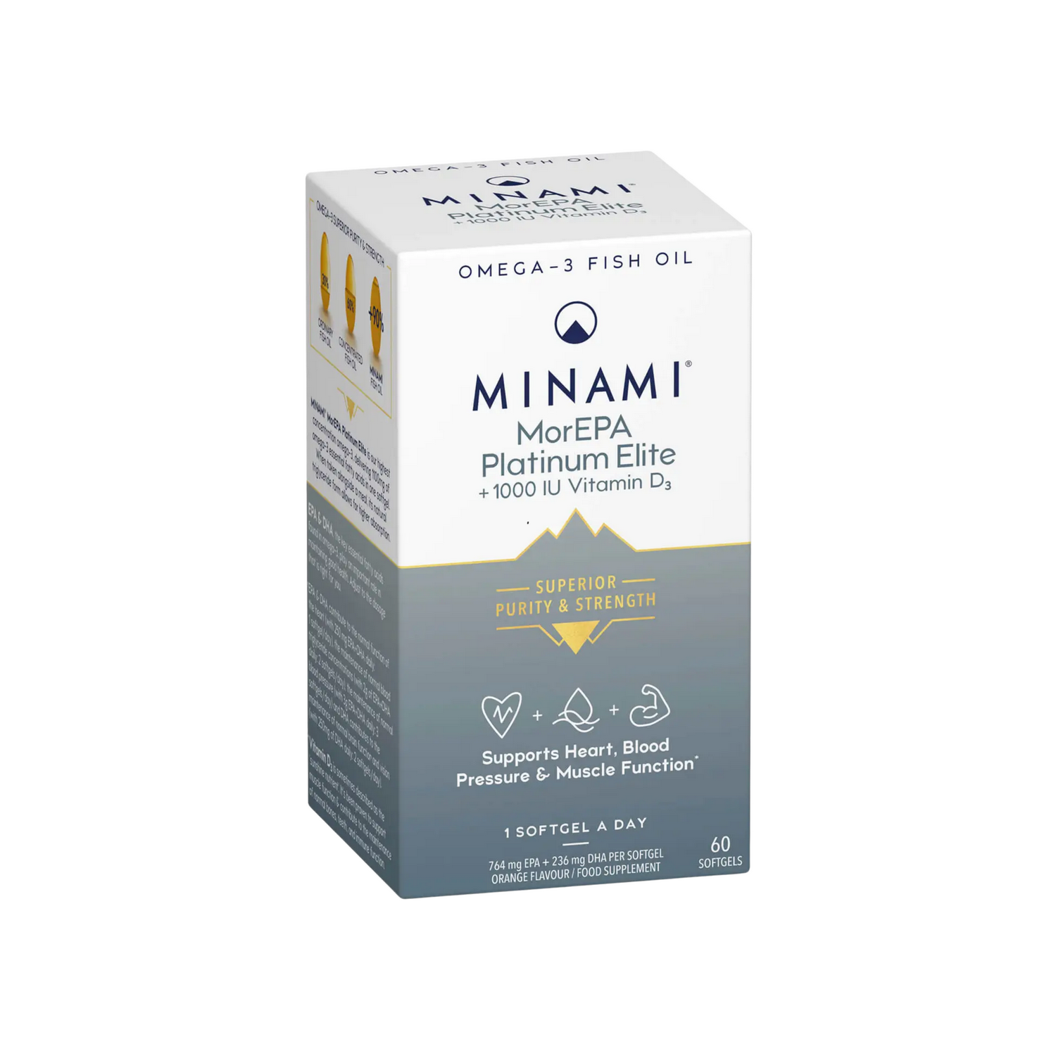 Minami Morepa Platinum Elite 1000IU Vitamin D3 Soft Gels 60S