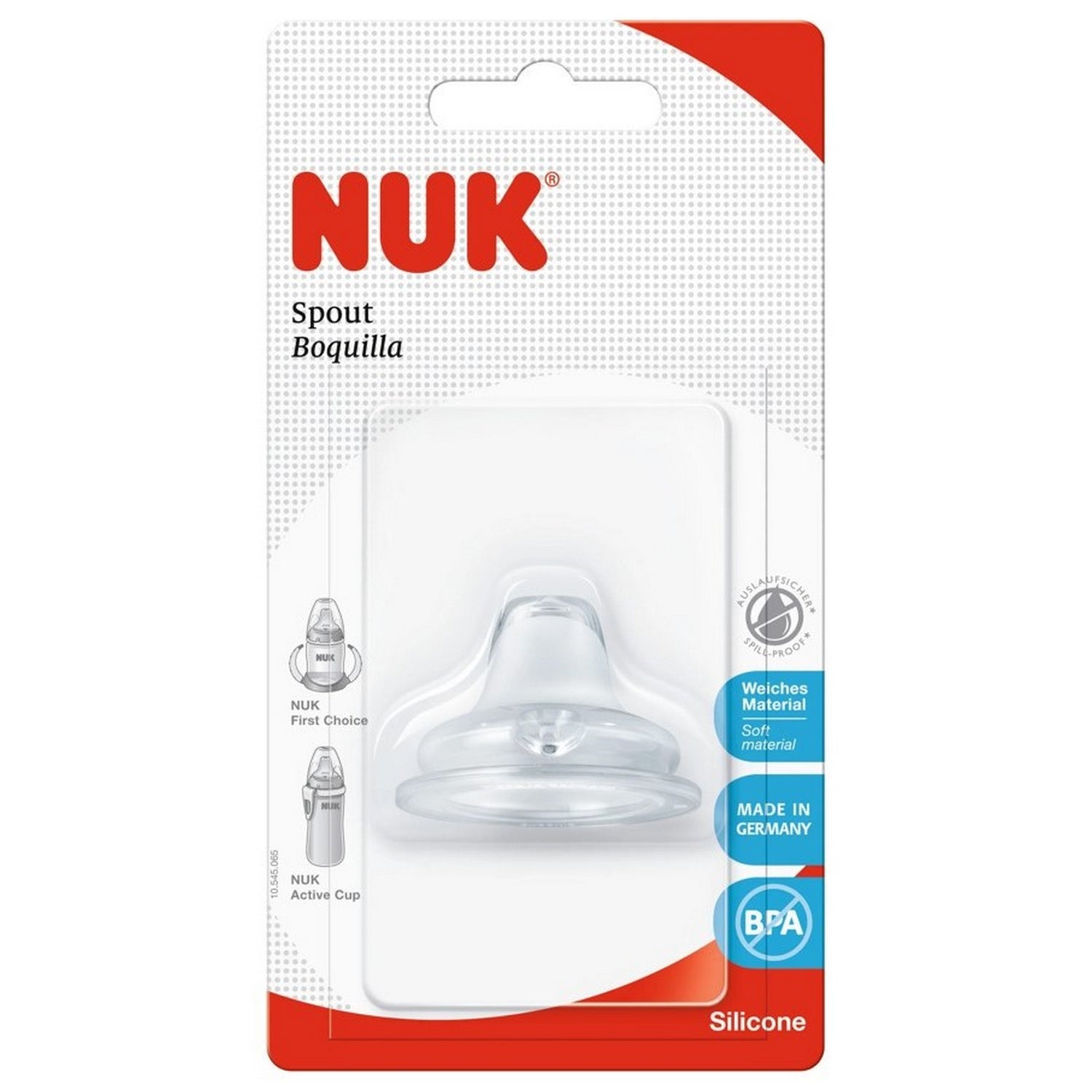 NUK First Choice &amp; Replacement Silicone Spout Single
