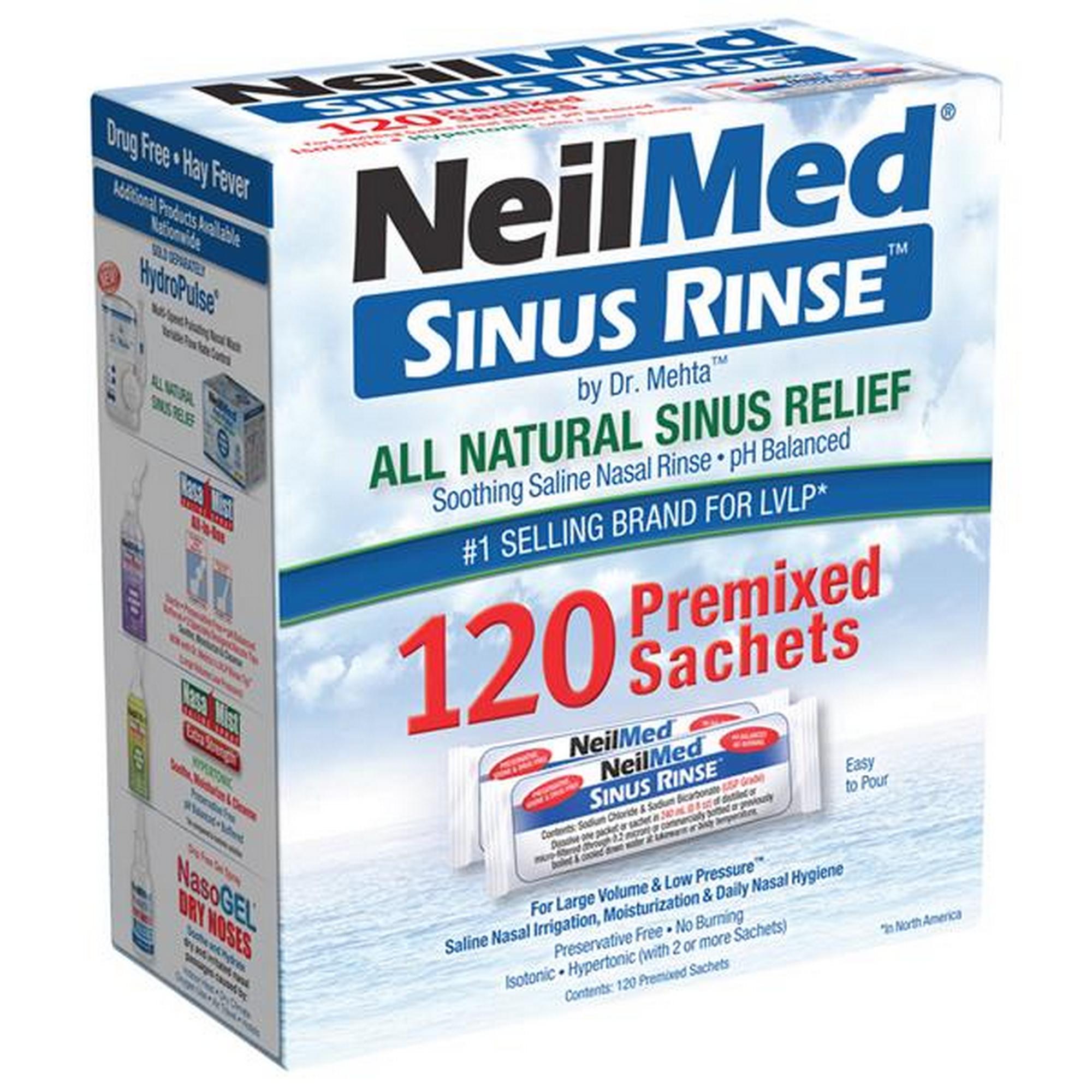 NeilMed Sinus Rinse 120 Pre-mixed Sachets