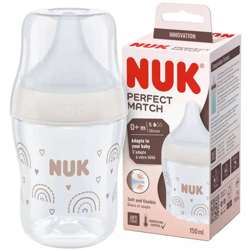 Nuk PP bottle Perfect Match 150 ml silicone teat size S rainbow