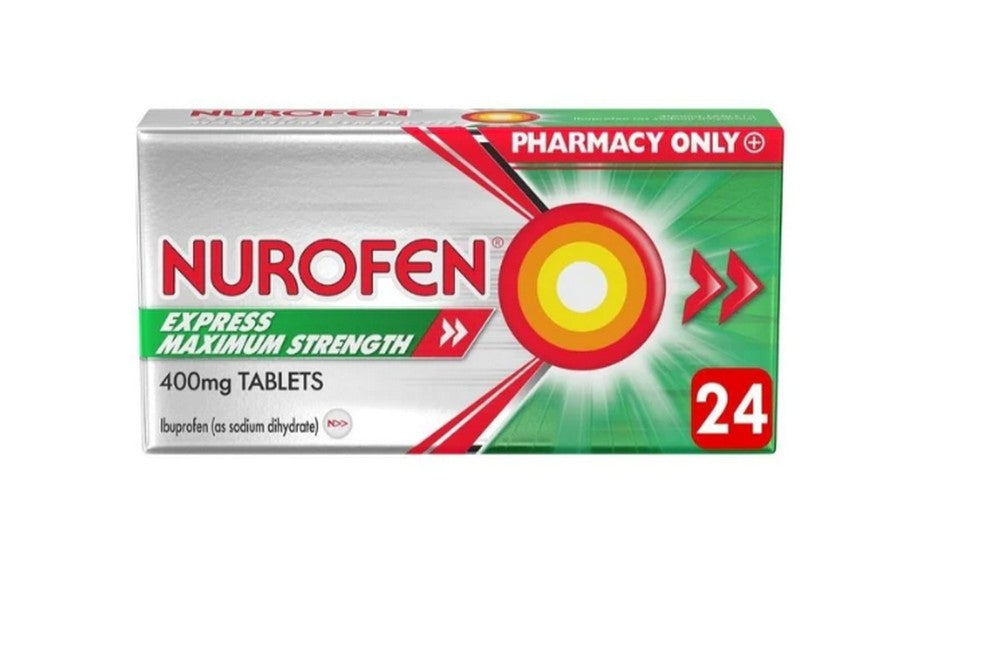 Nurofen Express Maximum Strength Ibuprofen 400mg Tablets 24&