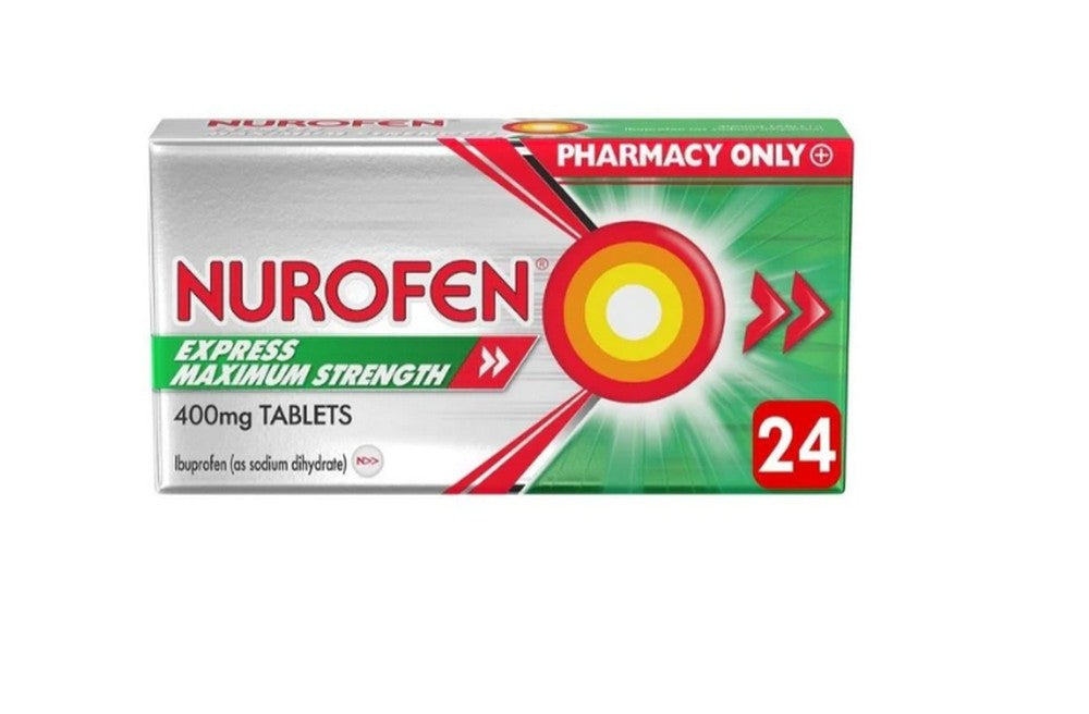 Nerophen Nurofen Express Maximum Strength Ibuprofen 400mg Tablets 24's