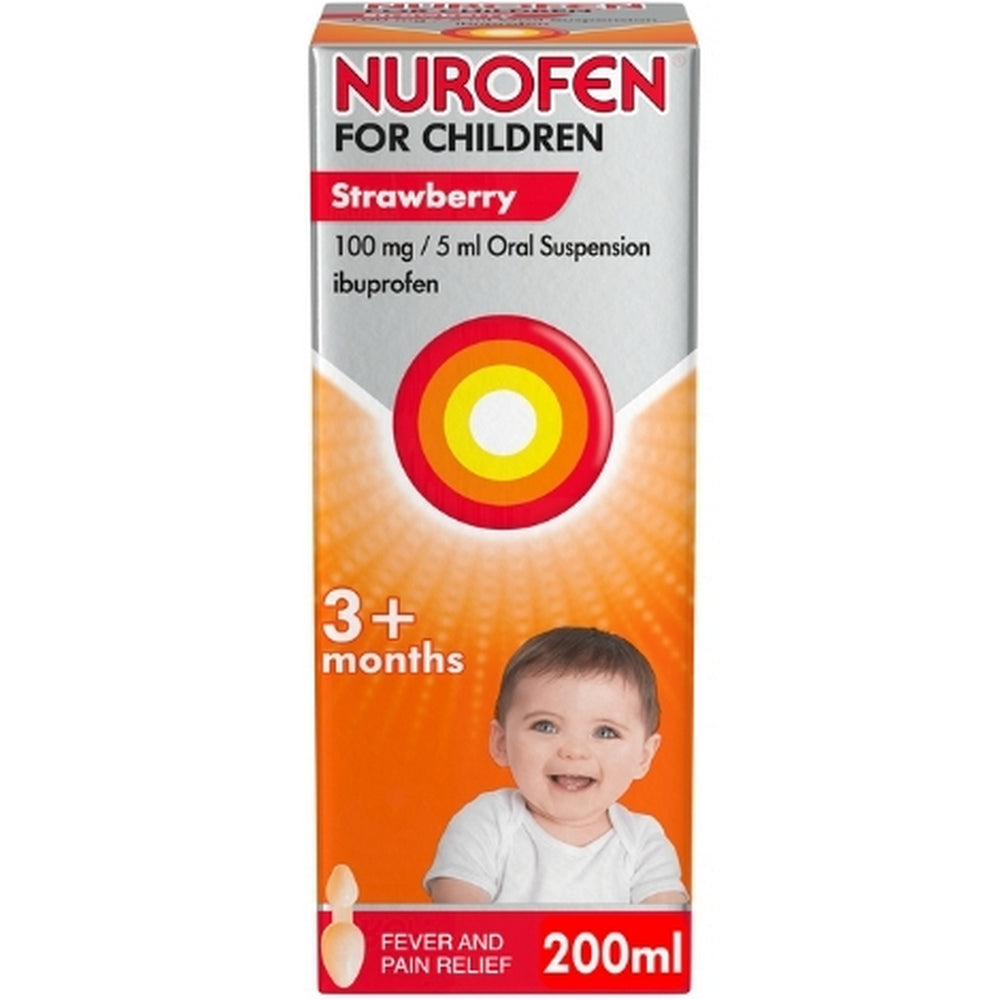 Nurofen For Children Strawberry With Spoon 200ml