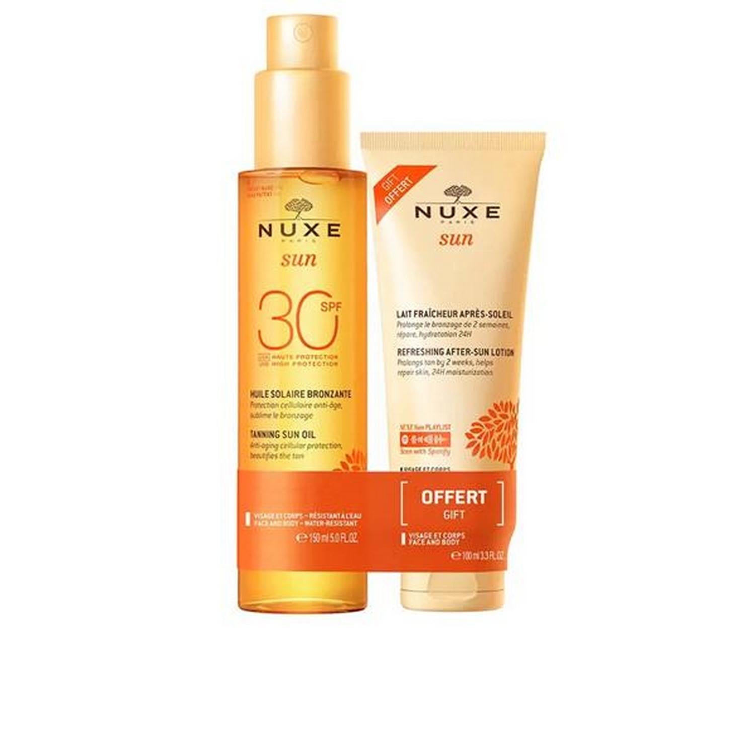 Nuxe Sun Tanning Oil SPF30 150ML + After Sun 100ML