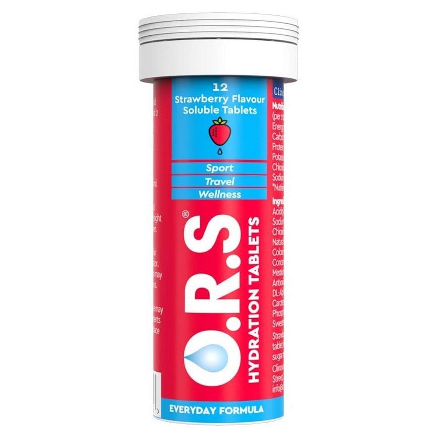O.R.S Hydration Strawberry 12 Tablets