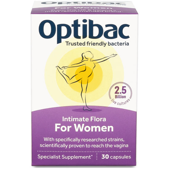 Optibac Intimate Flora For Women 30s Front
