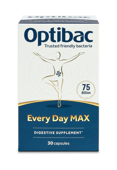 OptiBac For Every Day Max 30 Capsules Front