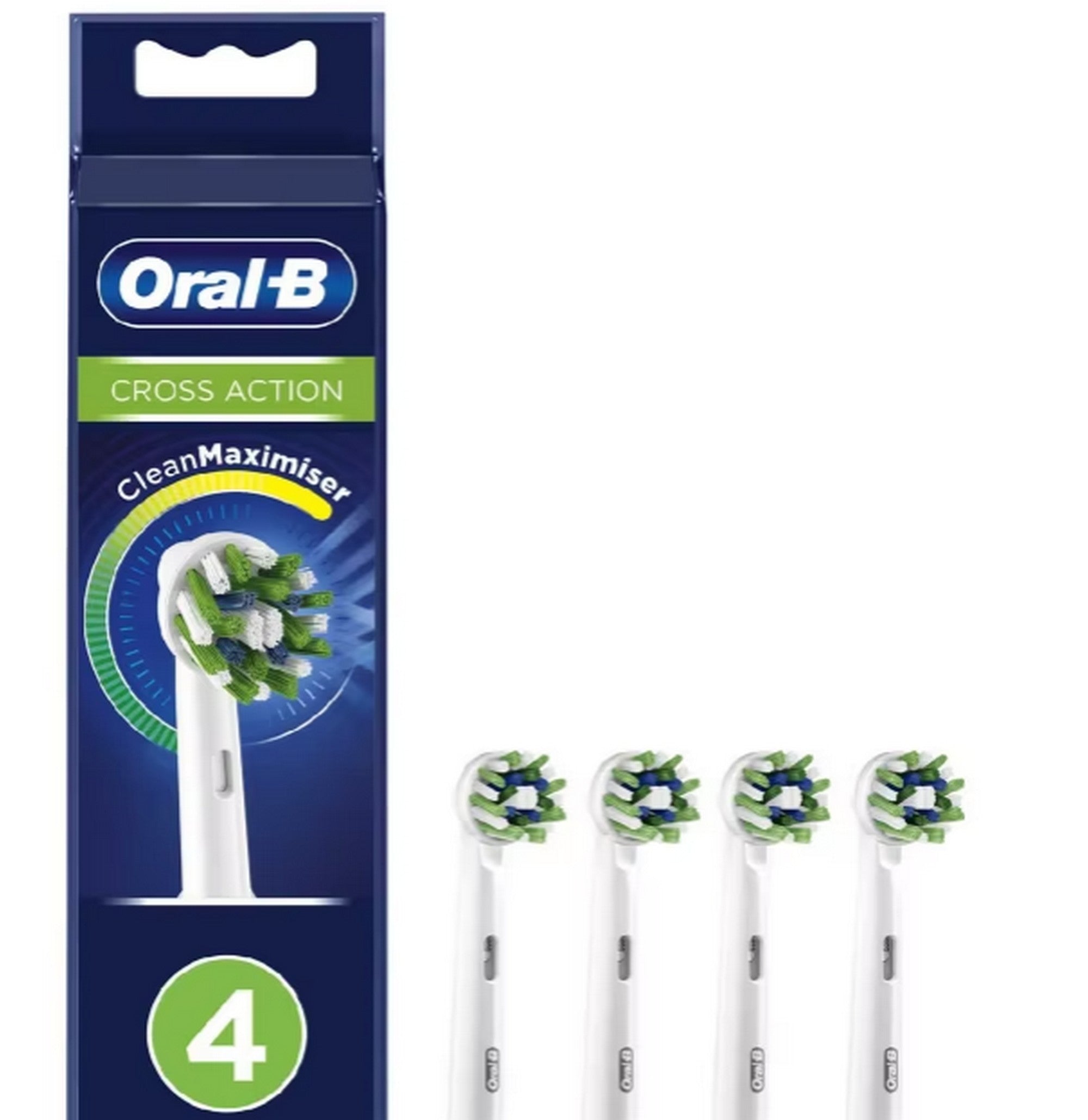 ORAL B CROSS ACTION REFILL HEADS 4 PACK