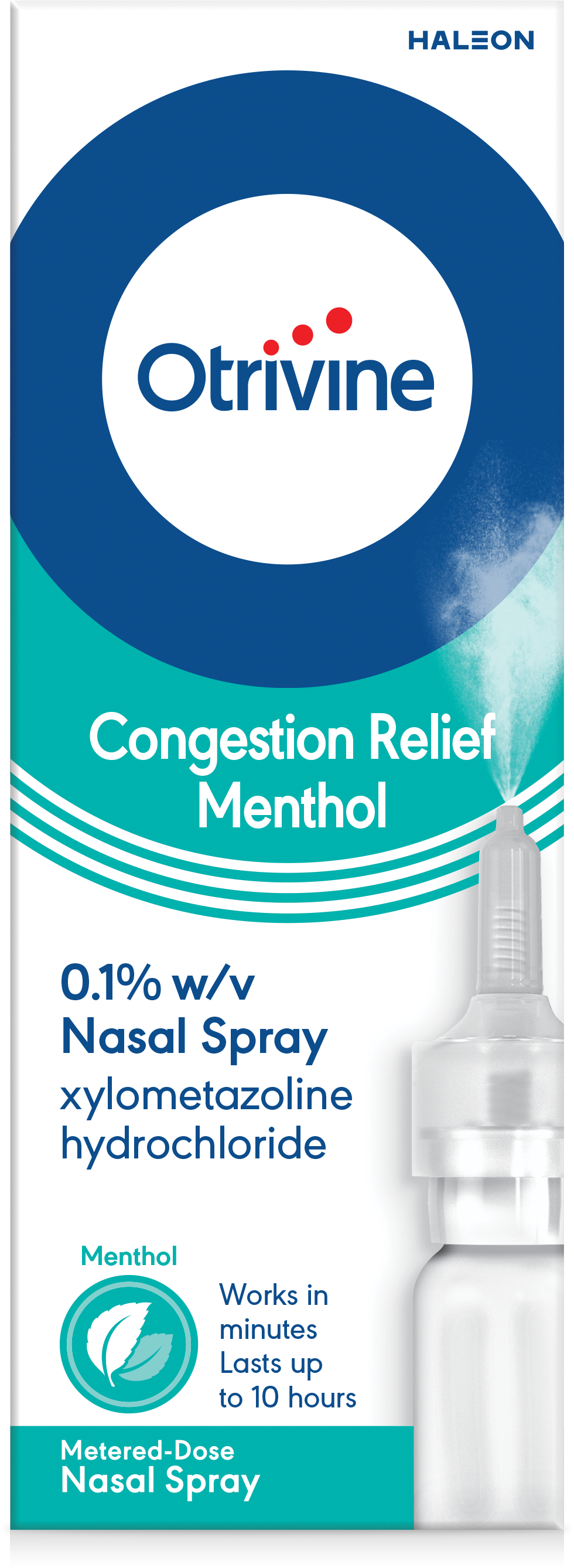 Otrivine Decongestant Mucus Relief 0.1% Nasal Spray 10ml
