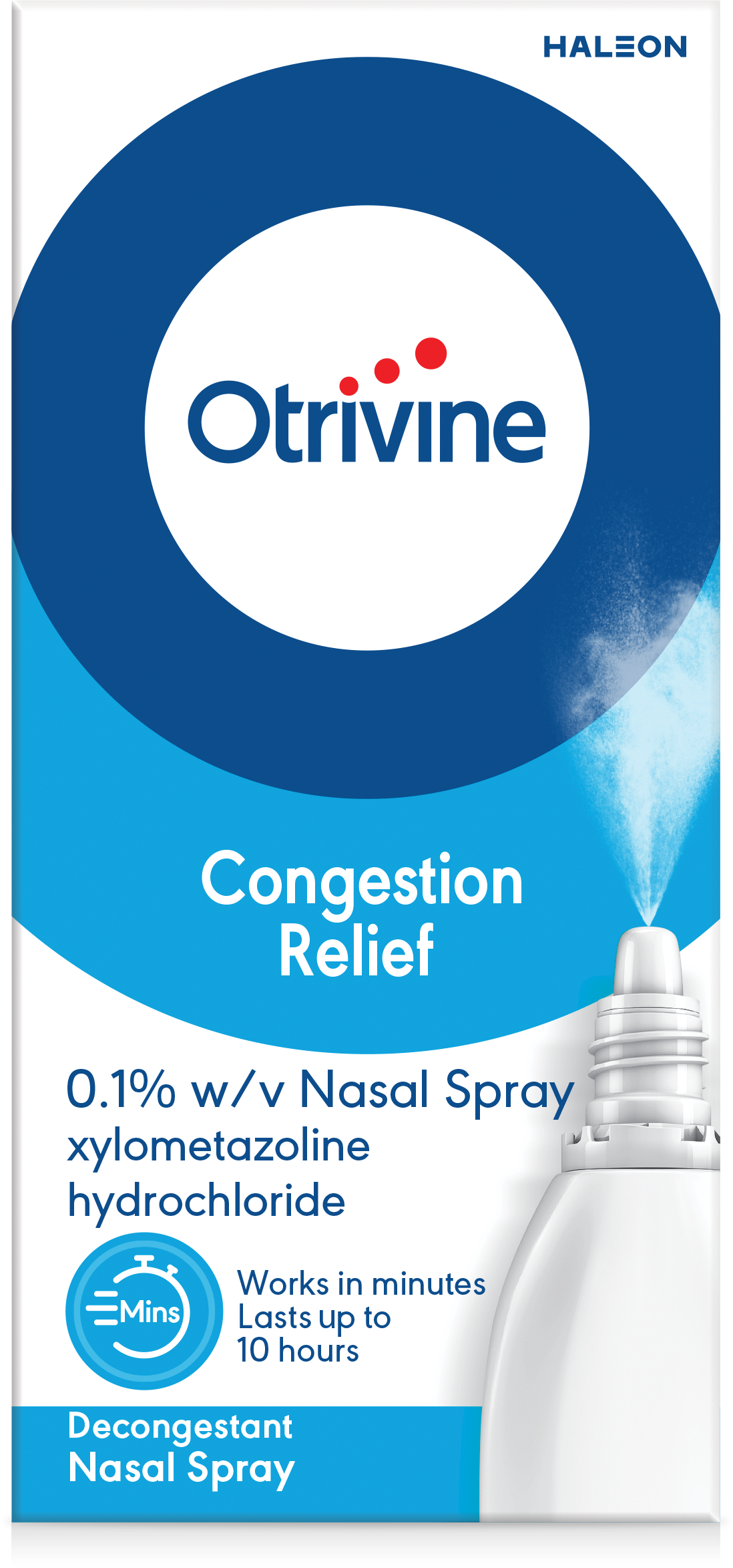 Otrivine Decongestant Adult 0.1% Nasal Spray 10ml