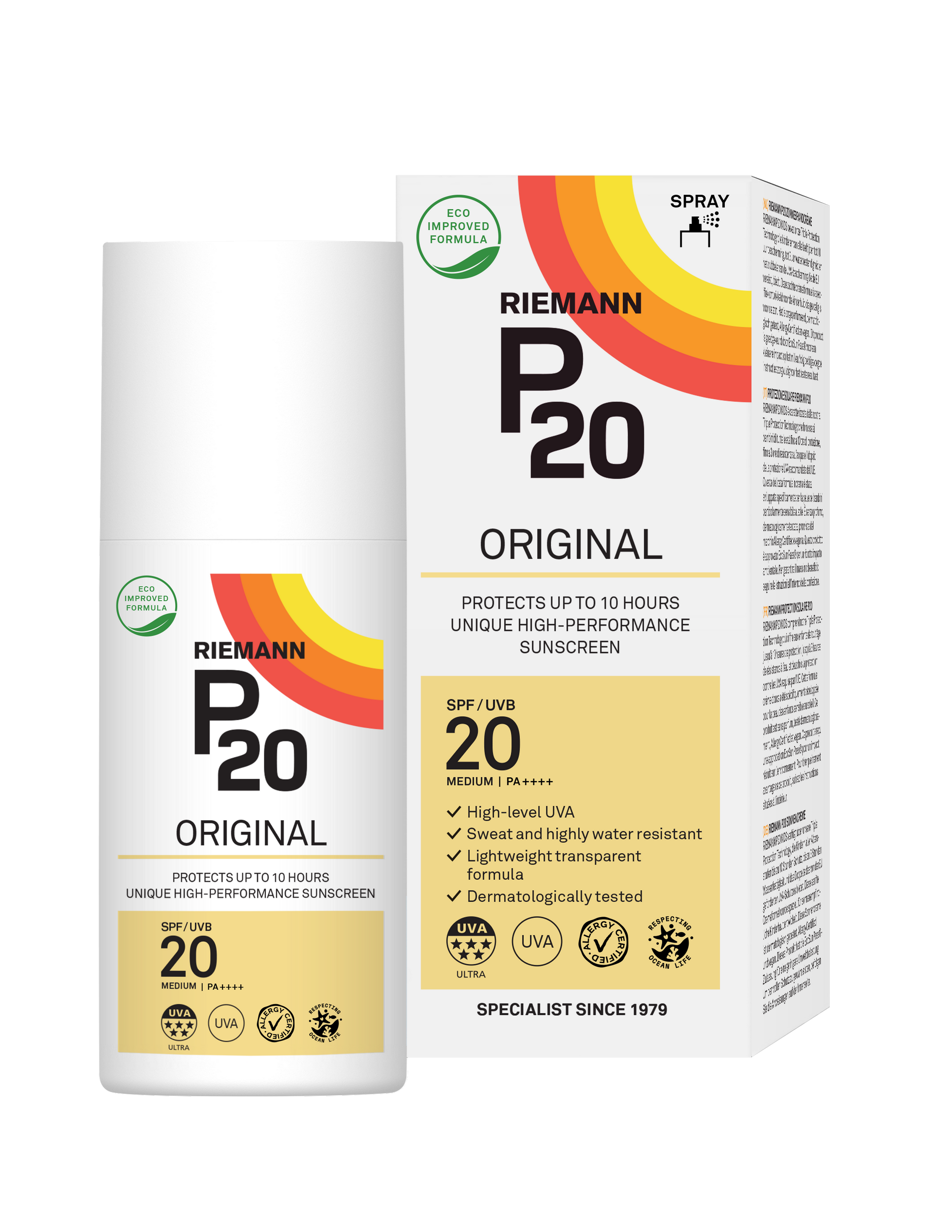 P20 Sun Protection Original Spray SPF20 175ML