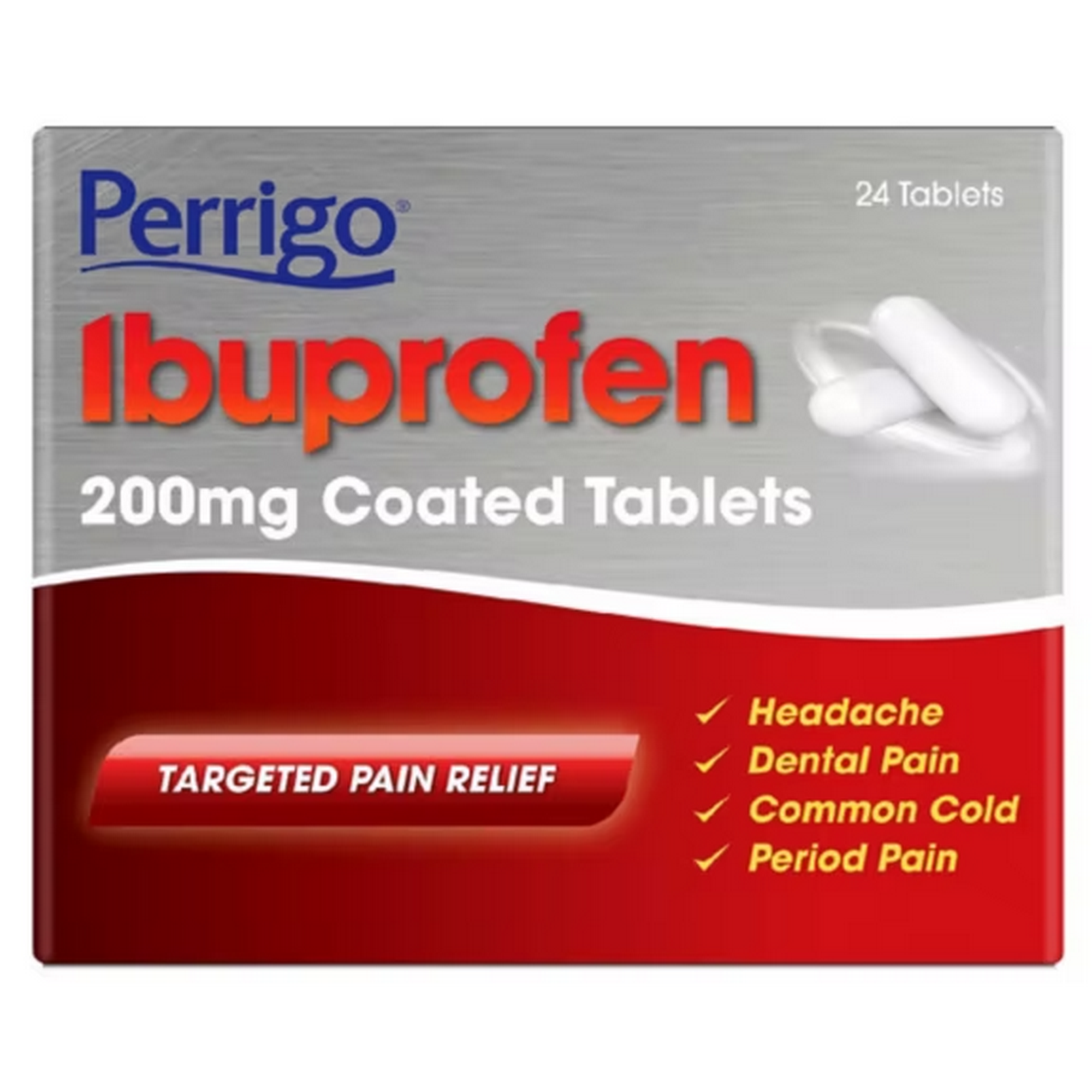 Perrigo Ibuprofen 200mg Tablets 24&
