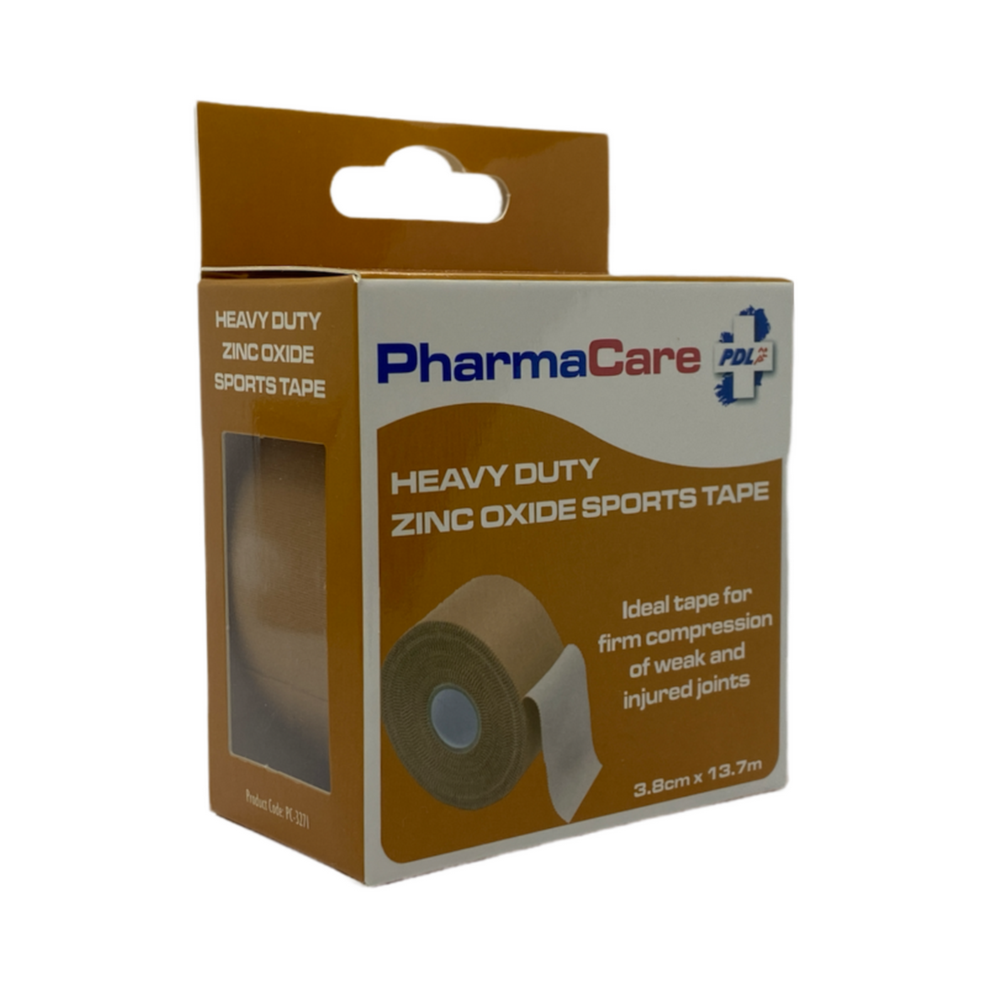 Pharmacare Heavy Duty Zinc Oxide Sports Tape 3.8cm X 13.7m