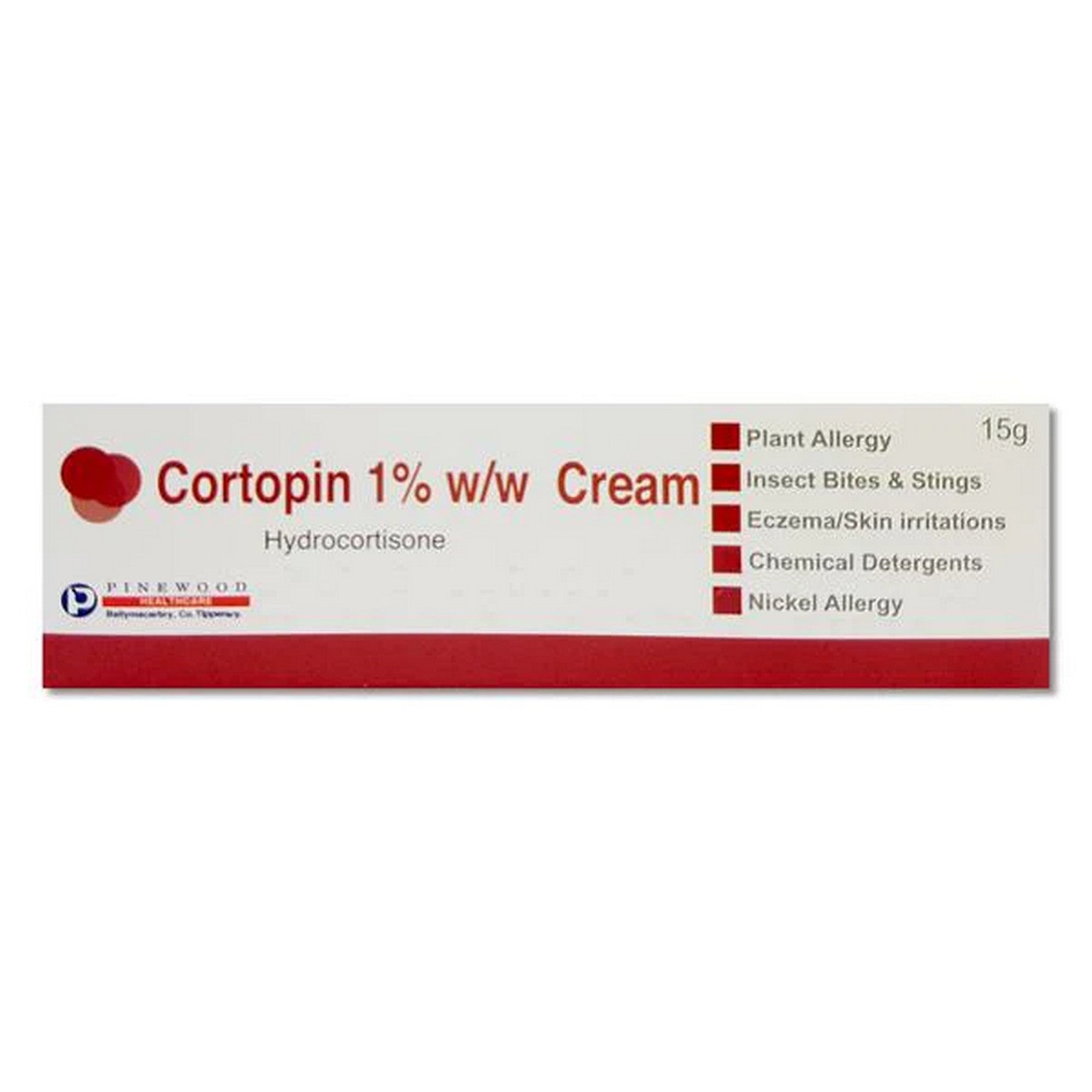 Pinewood Cortopin 1 OTC Hydrocortisone Cream 15g