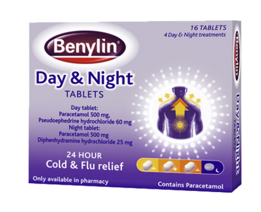 Benylin Day &amp; Night - 16 Tablets