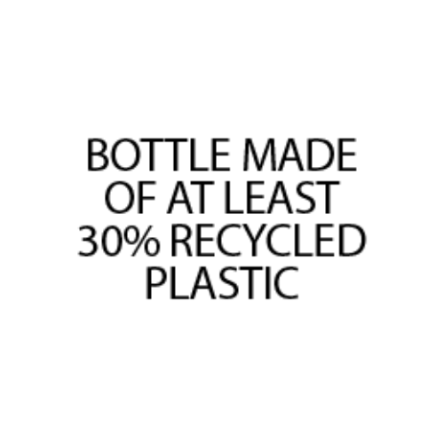 Solero bottle made of at least 30 percent recycled plastic
