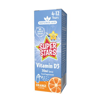 Natures Aid Super Stars Vitamin D3 Spray