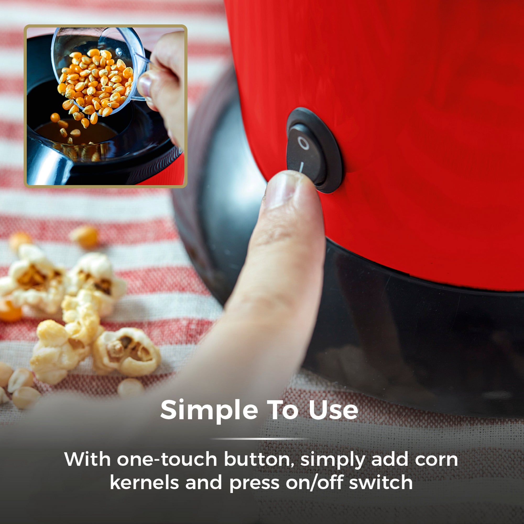 Tower 1200W Popcorn Maker Features 6