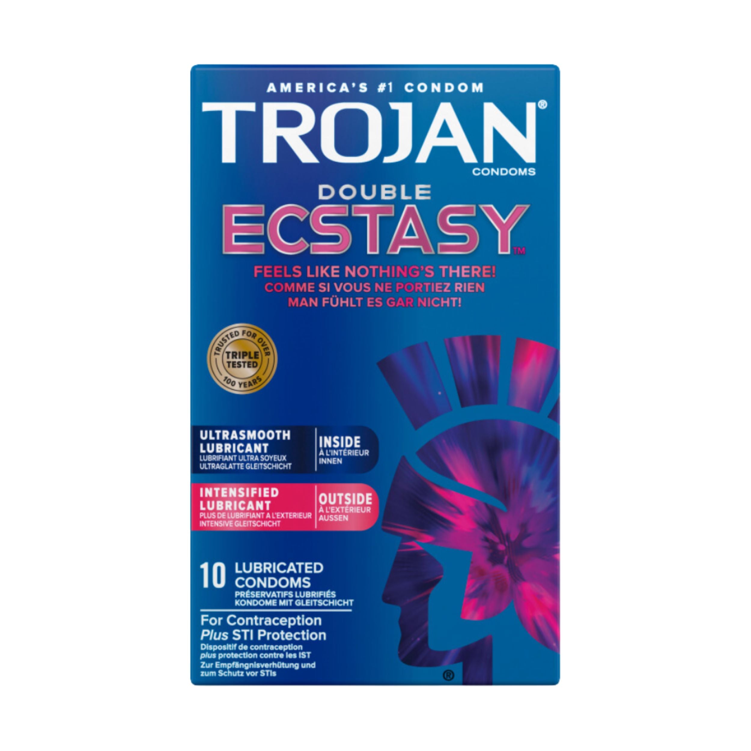 Trojan Double Ecstacy Condoms 10 Pack