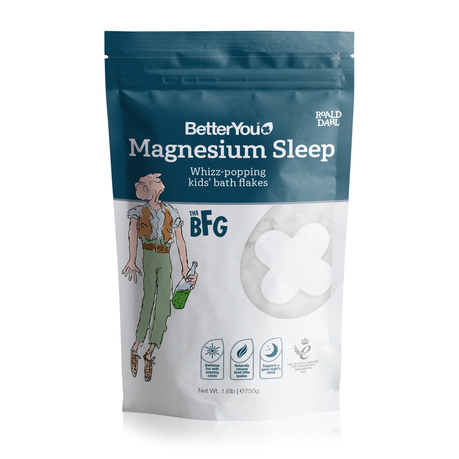 Better You Kids Magnesium Sleep Whizz Bath Flakes 750G
