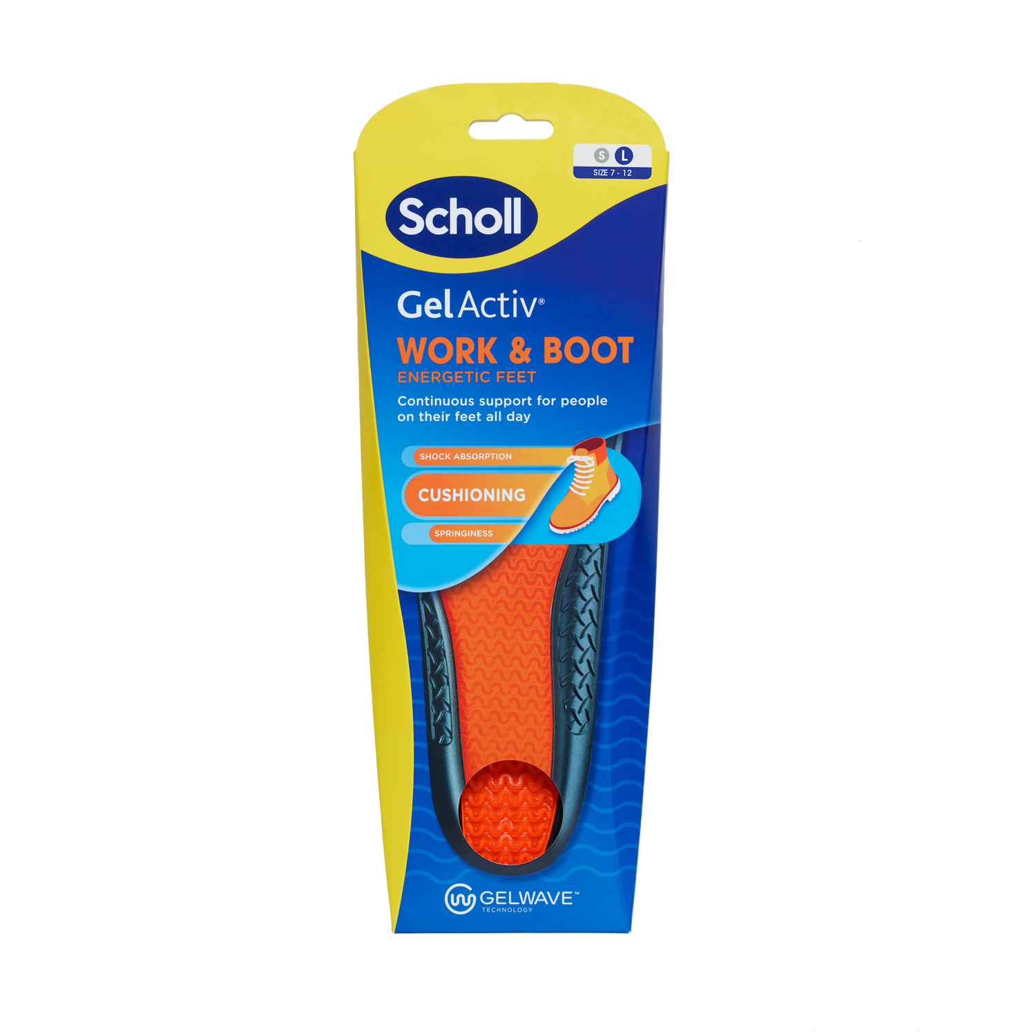 Scholl Gel Activ Work &amp; Boot Insoles Large
