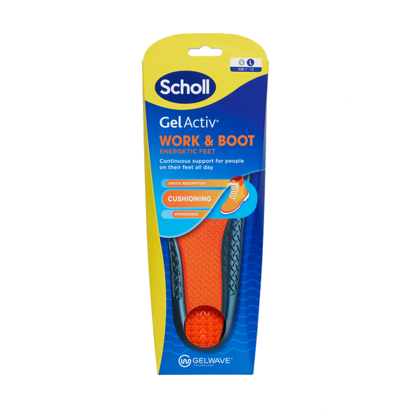 Scholl Gel Activ Work Boot Insoles Large – McCabes Pharmacy