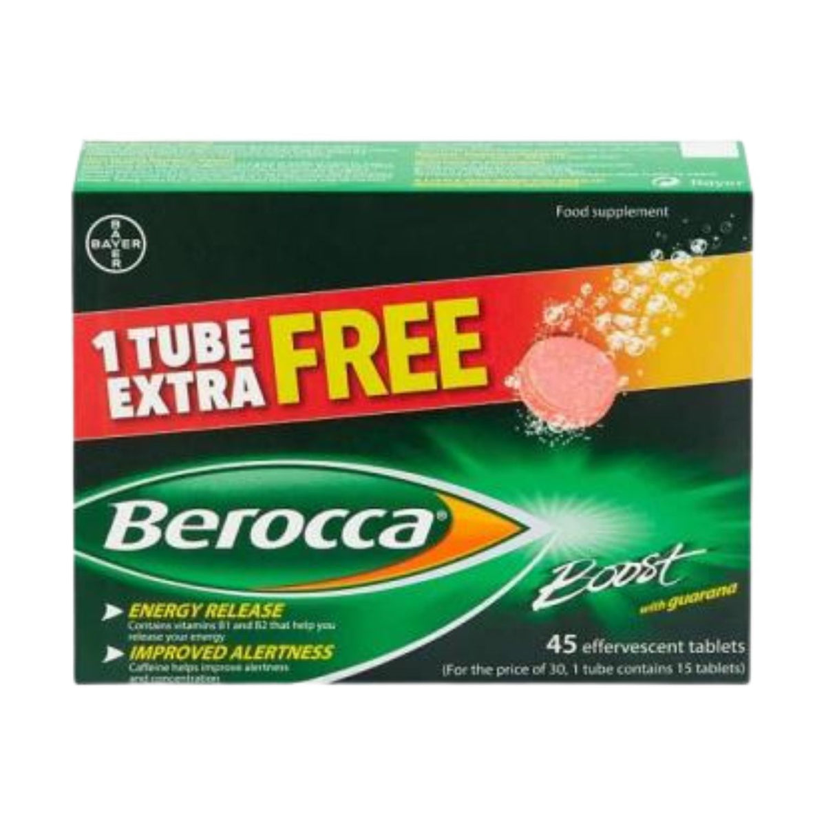 Berocca Boost Effervescent Tablets – 50% Extra Free – McCabes Pharmacy
