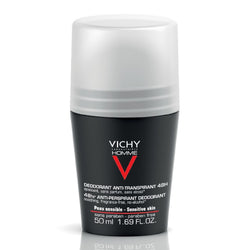 Vichy Homme Deodorant for Sensitive Skin Roll-On 50ml