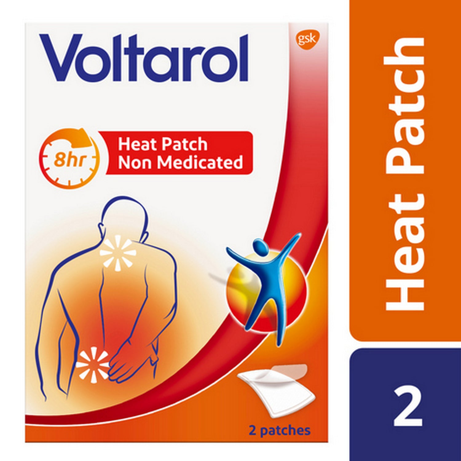 Voltarol Pain Relief Heat Patches Non Medicated x2