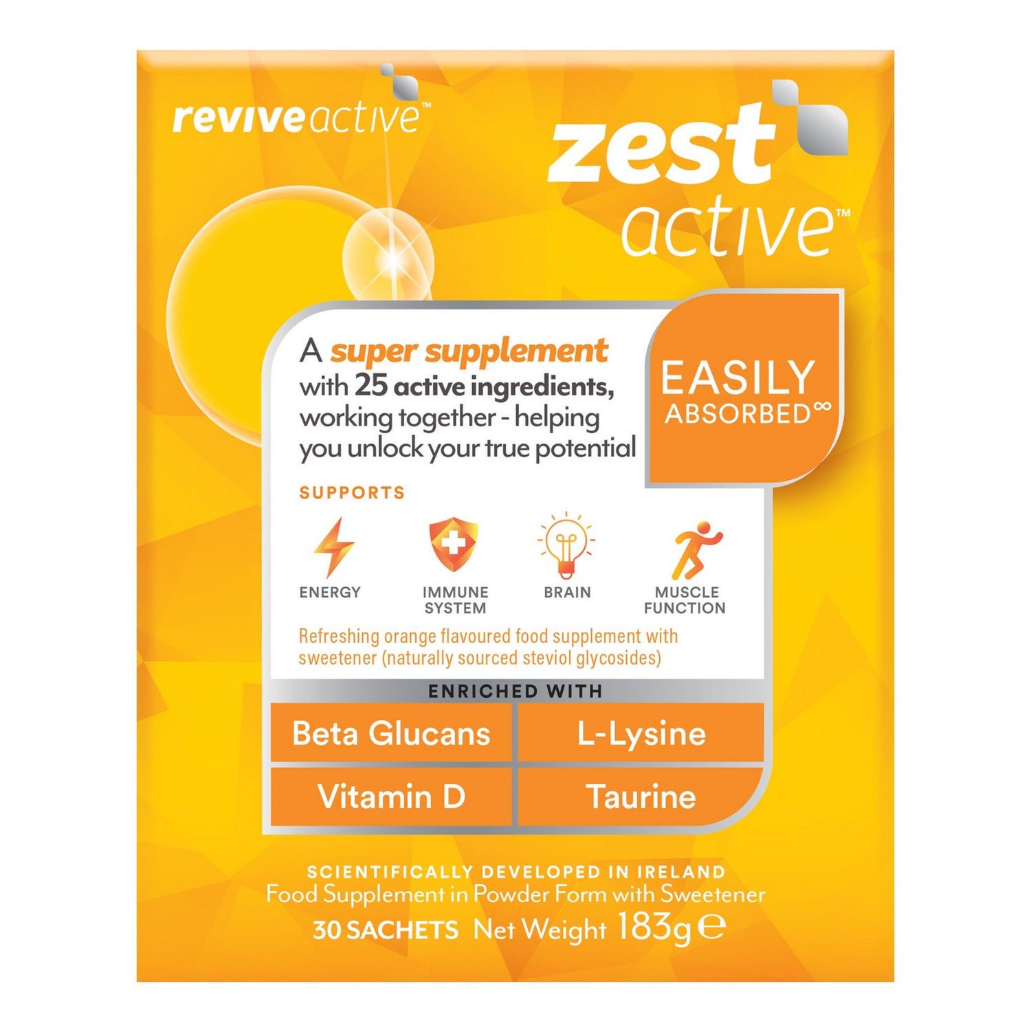 Revive Active Zest Active 30 Sachets (Buy 1 Get 1 Half Price)