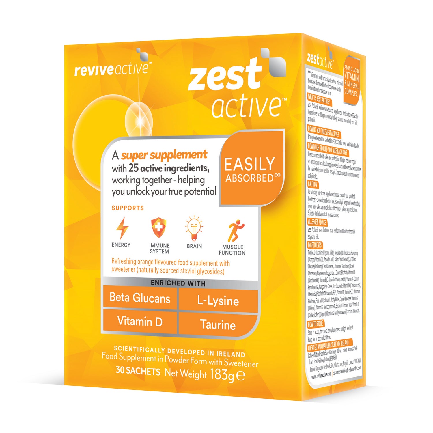 Revive Active Zest Active 30 Sachets (Buy 1 Get 1 Half Price)