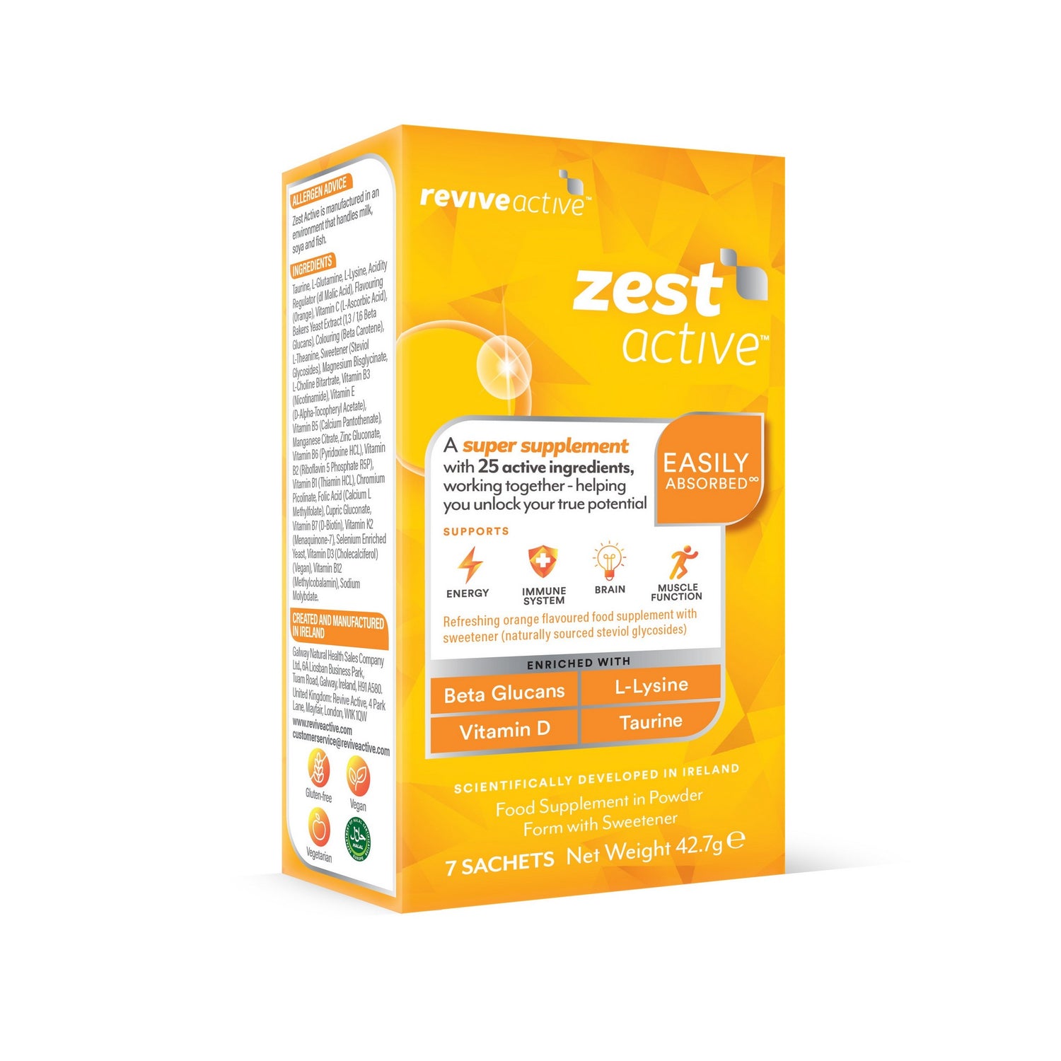 Revive Active Zest Active 7 Sachets (Buy 1 Get 1 Half Price)