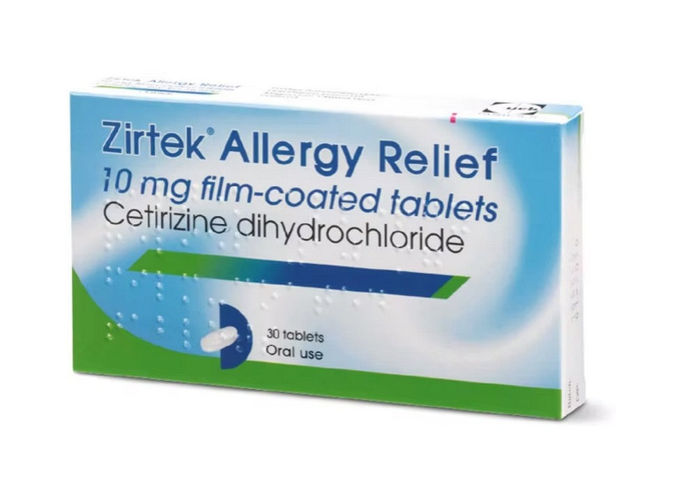 Zirtek Allergy Relief 10mg 30 Pack