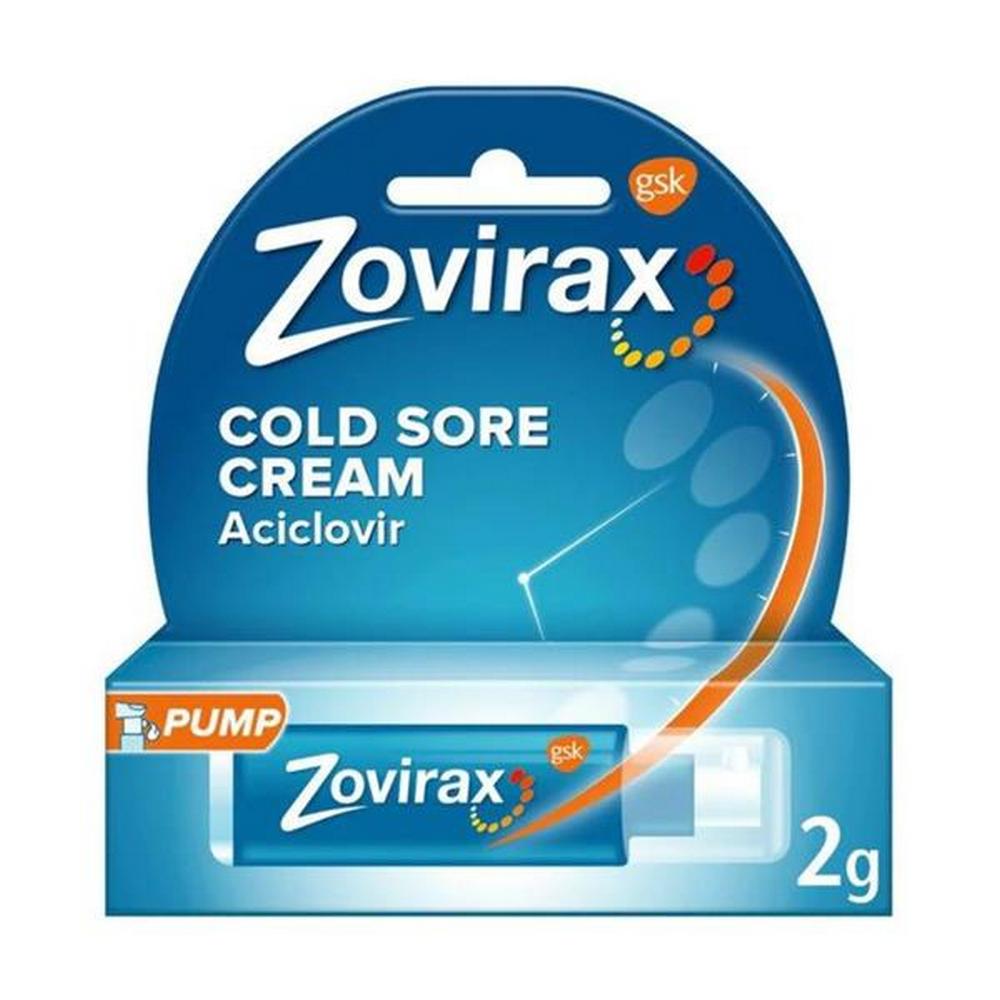 Zovirax Cold Sore Cream 5% Pump 2g