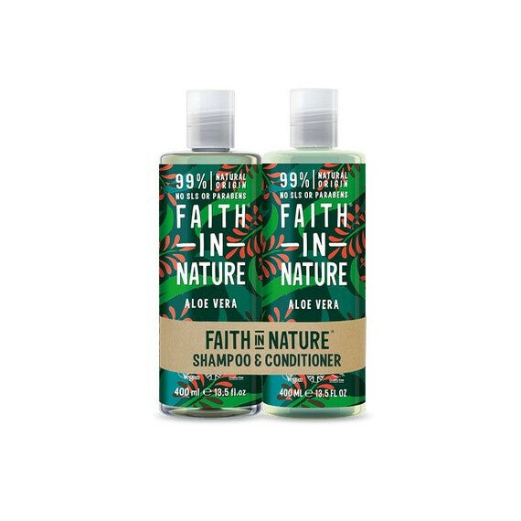 Faith In Nature Shampoo &amp; Conditioner Banded Pack 400ml Aloe Vera