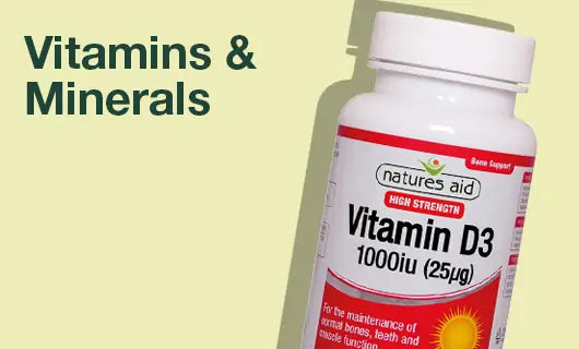 Natures Aid Vitamins & Minerals Brand Page Block Image
