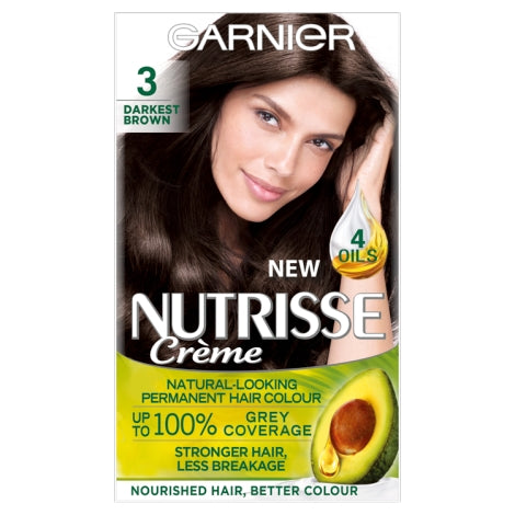 Garnier Nutrisse Ultra Crème Permanent Hair Dye Darkest Brown
