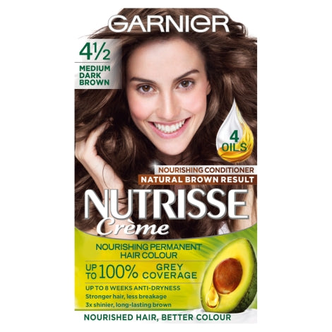 Garnier Nutrisse Ultra Crème Permanent Hair Dye Medium Dark Brown