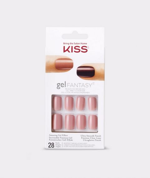 Kiss Gel Fantasy Jelly Nails - Burgundy 