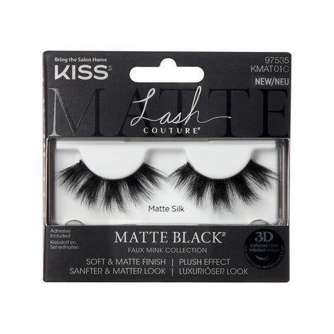 KISS Lash Couture 3D Matte Black - Matte Velvet